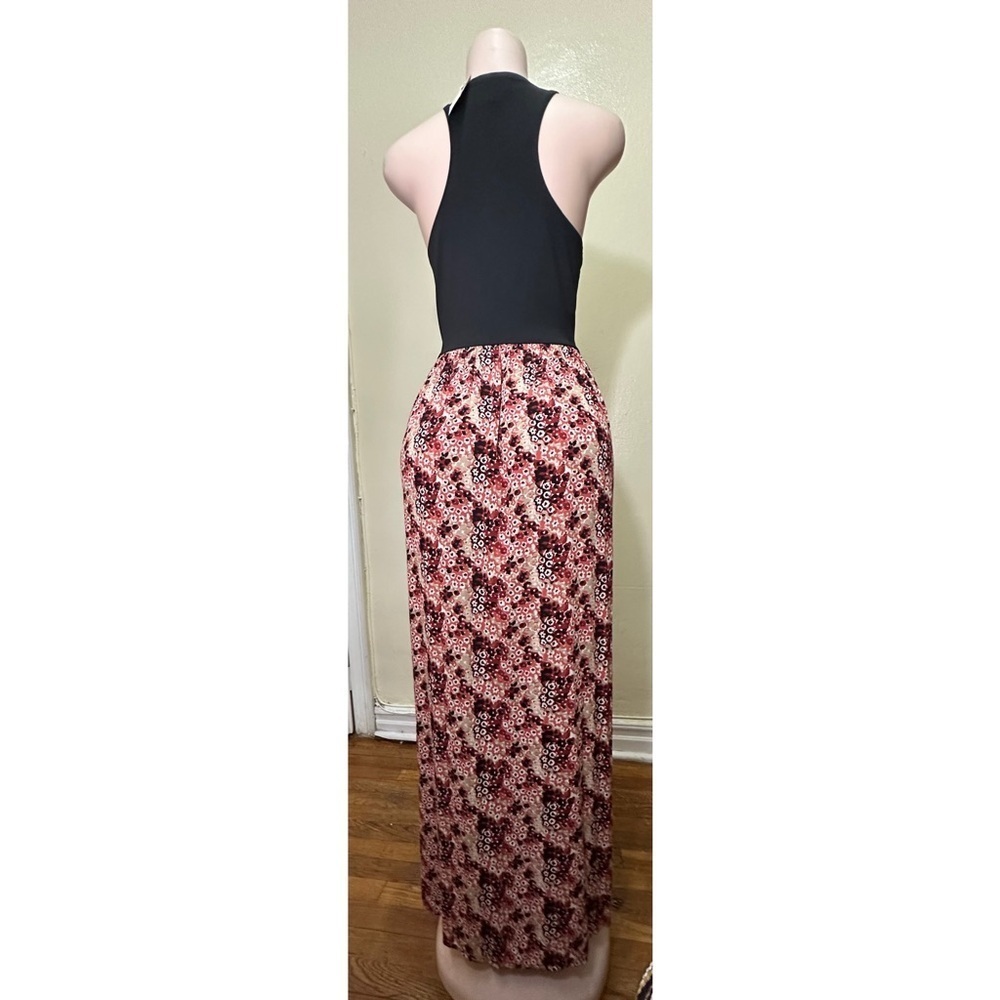 NWT LOFT Black and Red Floral Dress - Picture 3 of 12